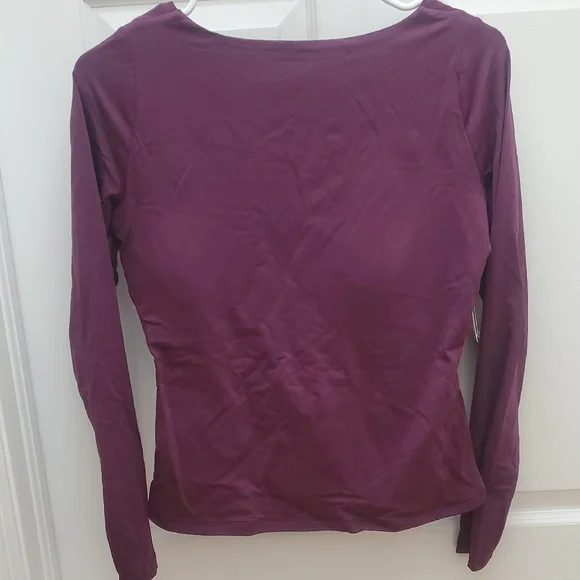 Abercrombie & Fitch Deep Purple Long Sleeve Top - Picture 3 of 6
